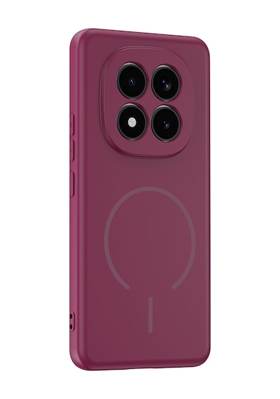 Redmi Note 15 Pro 4g Kılıf M-safe Şarj Özellikli Zore Meta Kapak - Mürdüm