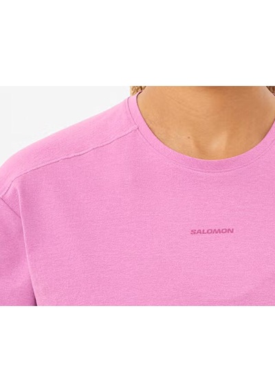 Salomon Tracklıne Ss Tee W Kadın Günlük Tişört Lc2748900 Pembe