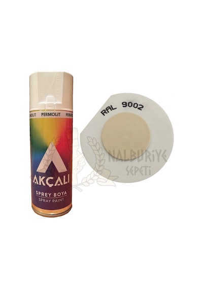 Akçalı Gri Beyaz Sprey Boya 400 ML - Ral9002