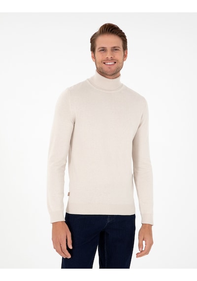 Pierre Cardin Erkek Taş Kazak /triko 50296582-vr049 Taş Rengi Taş