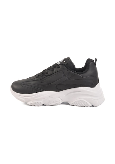 Siyah Beyaz Bağcıklı Kadın Sneaker Drk171 G Siyah-beyaz