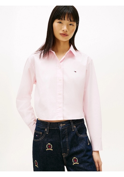 Tommy Hilfiger Tjw Kısa Rahat Kesim Kadın Pembe Gömlek Dw0dw22078tog Pembe