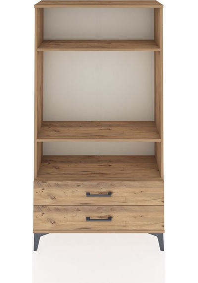 Arges Dolap 3 Raflı 2 Çekmeceli 88x30x163 Çam-çam Atlas Çam
