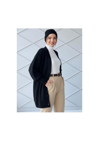 Flex Fashıon Kadın Kışlık Saç Örgü Popüler Trend Siyah Renk Triko Hırka Siyah - 656385124 Siyah - 656385124 Siyah Flex Fashıon Kadın Kışlık Saç Örgü Popüler Trend Siyah Renk Triko Hırka Siyah - 656385124 Siyah - 656385124 Siyah