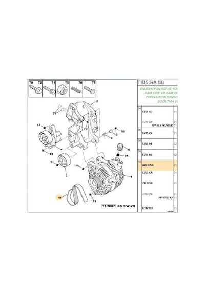 V Kayışı Partner Berlingo Tu5jp4 5750.wg-6pk1560