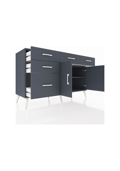 Hyperion Konsol 2 Raflı 5 Çekmeceli 2 Kapaklı 132x44x83 Antrasit-antrasit Antrasit Hyperion Konsol 2 Raflı 5 Çekmeceli 2 Kapaklı 132x44x83 Antrasit-antrasit Antrasit