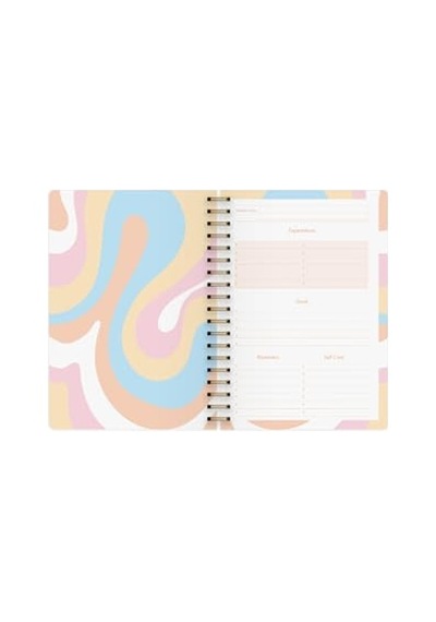 Süresiz Planlayıcı Spiralli Ajanda Defter Botanical 17x24 Cm Genel