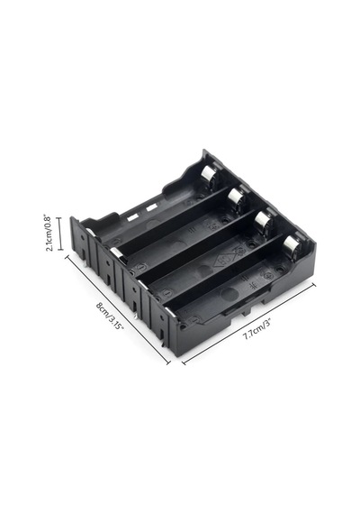 18650 Pil Yuvası - Pcb Montajlı Dörtlü(4) 4 Pil için