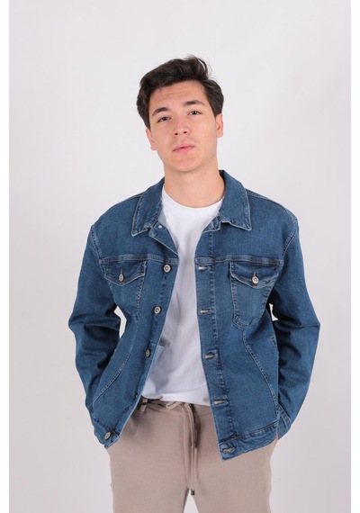 Five Pocket Fp24a1099-w104 Erkek Davıd Denim Ceket Dark Blue