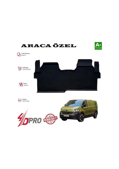 Transporter Panel Van Kısa Şase 4d Havuzlu Kavuçuk Paspas 2025 2026 2027