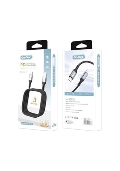 Senon Go-des Gd-uc639 Type-c To Lightning İphone Uyumlu Pd Hızlı Şarj Kablosu 27w 3m