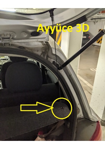 Ayyüce 3d, Toyota Yaris Uyumlu P1 Bagaj Pandizot Askı İpi Plastik Klipsi