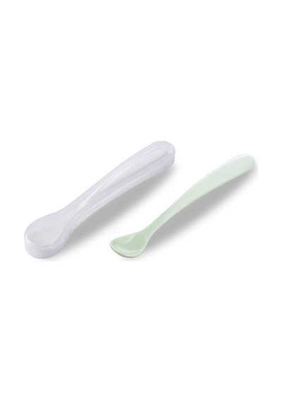 Mamajoo Antikolik Akıtmaz Alıştırma Bardağı 160 ML & İkili Ergonmik Beslenme Kaşığı - Powder Green