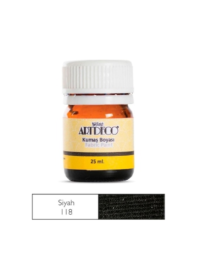 Artdeco 25 Ml Siyah Kumaş Boyası 118