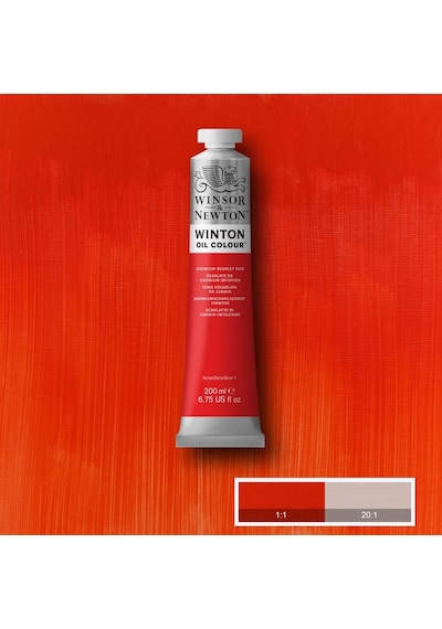 Winsor Newton Winton Yağlı Boya 200 ML - N:107 Cadmium Scarlet Hue