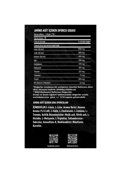 Titan Eaa Powder 300 Gr Ananas Aromalı