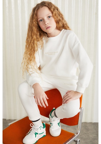 Grimelange Suzanne-grm24048 100% Pamuk Kız Çocuk Şort Tshirt Set Pembe Alt-üst Takım