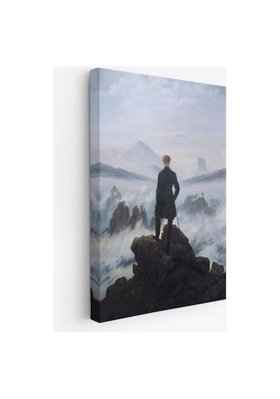 Caspar David Friedrich'in Sis Denizinin Üstündeki Gezgin İsimli Eseri Kanvas Tablo