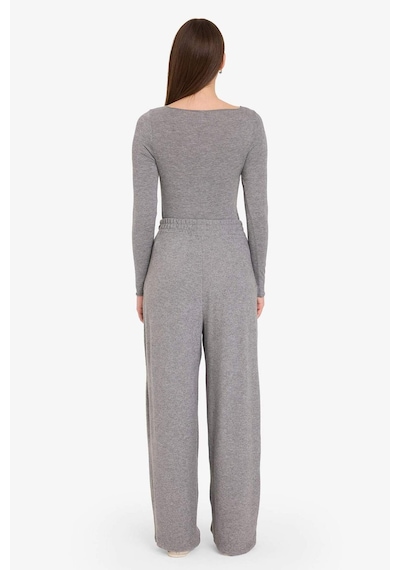 Defacto Wide Leg Yumuşak Tuşeli Pantolon G8418ax25wngr108 Gri-gr108
