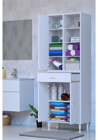 Eliusta Funci Beyaz Renk G:55 Cm Banyo Dolabı 3 Kapaklı 7 Raflı Dolap 55x173x32,5 Cm Boyutlarında Dolap Beyaz Eliusta Funci Beyaz Renk G:55 Cm Banyo Dolabı 3 Kapaklı 7 Raflı Dolap 55x173x32,5 Cm Boyutlarında Dolap Beyaz