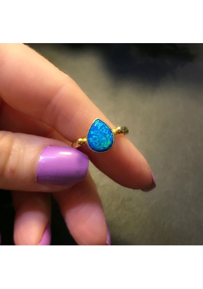 Stela Damla Opal Yüzük (Sari) - 477626035