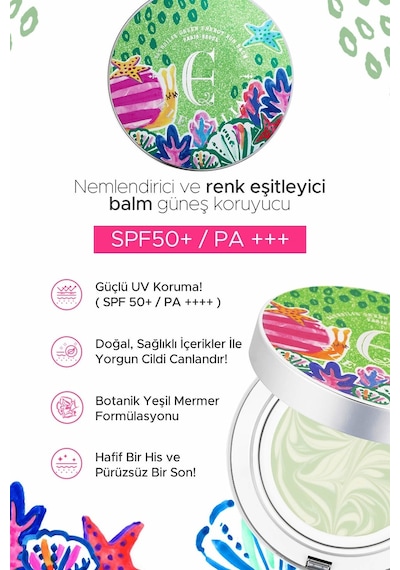 Elensilia Renk Eşitleyici Balm Doğal Güneş Kremi Spf 50 / Pa Green Energy Sun Balm