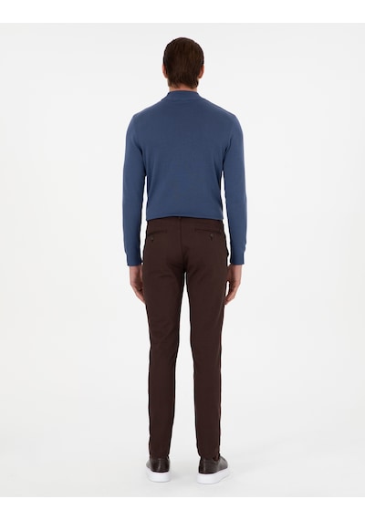 Pierre Cardin Erkek Koyu Kahverengi Pantolon Kanvas-chino 50299517-vr084 Koyu Kahverengi