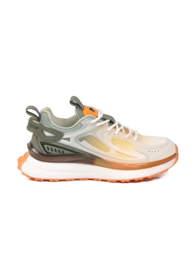 Pierre Cardin Beyaz Haki Fileli Hafif Esnek Hafızalı Taban Unisex Spor Ayakkabı Pcı-10106 G Beyaz-haki