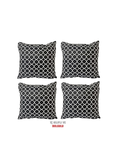 Kırlent Yastık Dolgulu Vip Yastık 4 Adet-43X43 Cm(Karaçatı) (524871672)