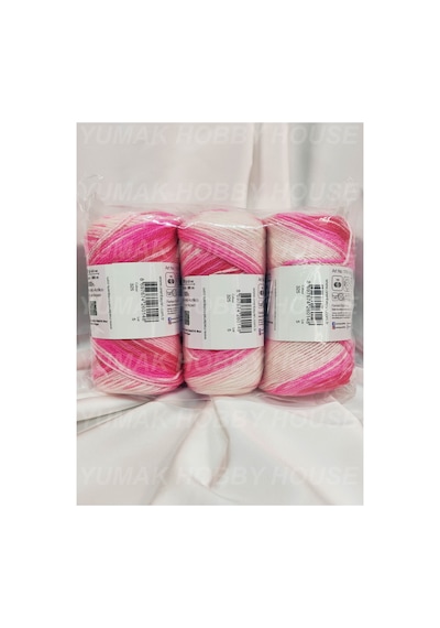 Sweet Baby Batik Ebruli El Örgü İpi 3 Adet - Renk: 325