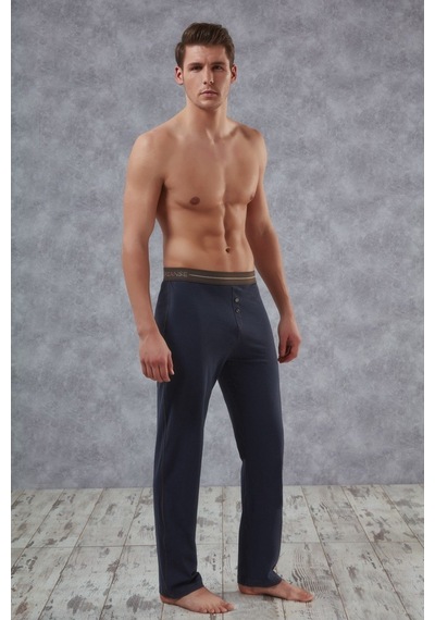 Doreanse Erkek %100 Pamuk Lacivert Pijama Altı 1955 Çok Renkli