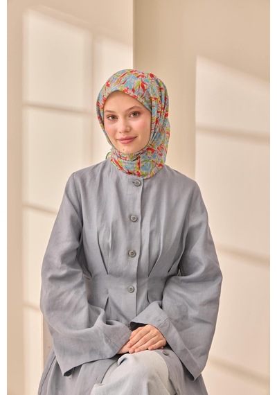 Silk Home Soft Eşarp 73091-13 Bebe Mavi, Parlak Turuncu, Fıstık Yeşili