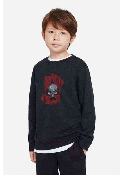 Tshirthane Motörhead Iskambil Kurukafa Rock Baskılı Unisex Çocuk Sweatshirt (534629451)