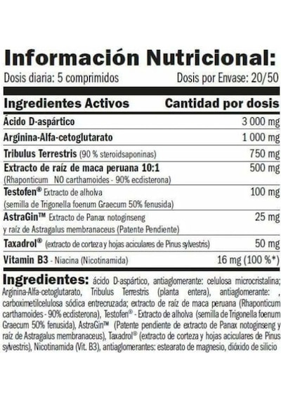 AMIX Testo Booster F-200-100 Tab- Daa+Testofen+Tribulus Provides Strength Energy Immune System