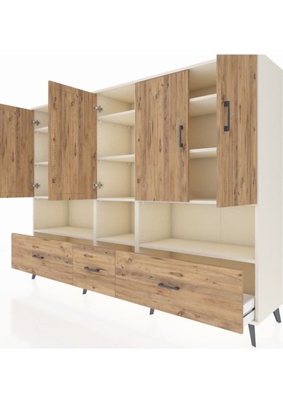 Hyperion Dolap 12 Raflı 3 Çekmeceli 5 Kapaklı 220x44x163 Aytaşı-ç Aytaşı-çam Hyperion Dolap 12 Raflı 3 Çekmeceli 5 Kapaklı 220x44x163 Aytaşı-ç Aytaşı-çam