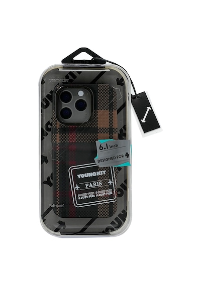 Youngkit - Apple Uyumlu iPhone 15 Pro Gezhi Arka Koruma Kılıf - Mavi Mavi