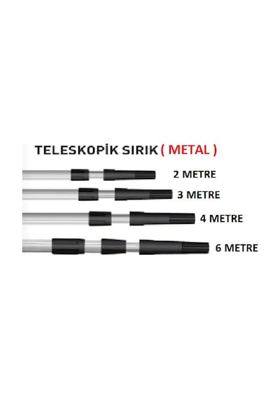 4 Metre Metal Teleskopik Sap Ayarli Sirik