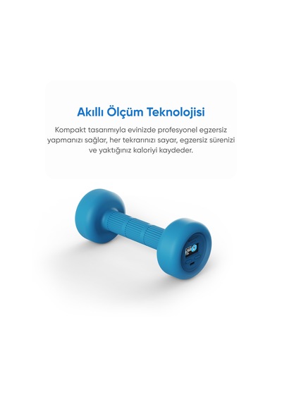 Şımart Akıllı Dambıl 2x1 Kg Uygulama Destekli, Sesli Yönlendirmeli, Lcd Ekranlı