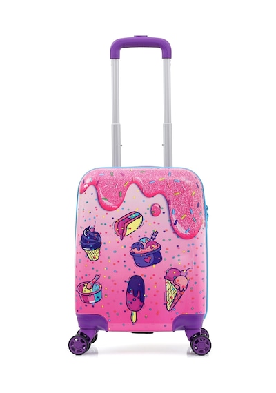 Gedox Kids Pembe Dondurma Mavi İce Cream Desenli Kız Çocuk Valizi 152.02 Pembe Dondurma Mavi İce Cream