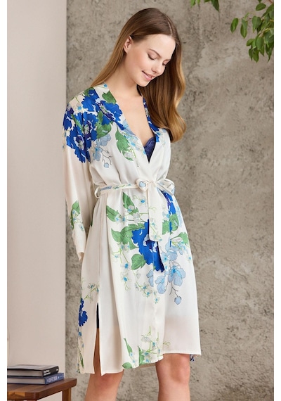Pierre Cardin Saten Emprime Gecelik & Sabahlık Takım - 2415 001