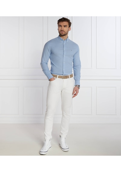 Tommy Hilfiger Erkek Regular Fit Pamuklu Gömlek Mavi