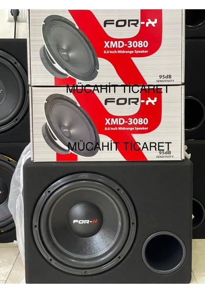 Forx Set 30Cm 1000Wat Bas İki Takım 20Cm Midrange 300W 150Rms