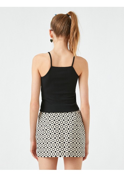 Koton Halter Yaka Basic Atlet Siyah 2yal38014ık Siyah