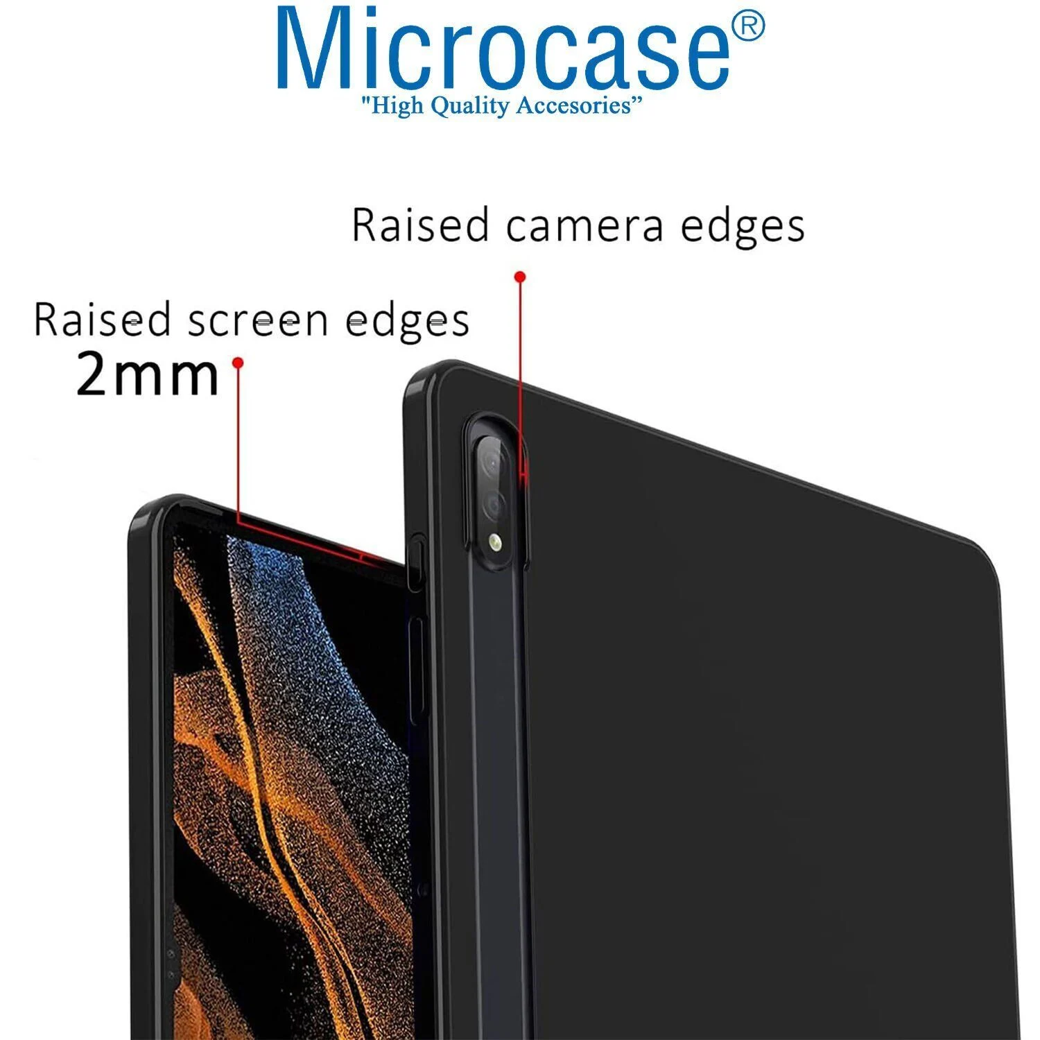 Microcase Samsung Uyumlu Galaxy S11 Ultra 14.6 İnch Tablet Tpu Silikon Kılıf - Al9907 Kılıf