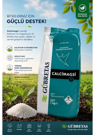 Gübretaş Calsimagsi 1 Kg Kalsiyum Magnezyum Nit-rat Toz Gübre