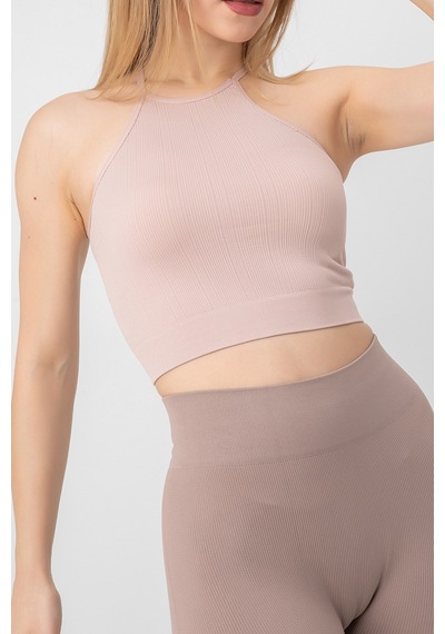 Doremi Seamless Örme Halter Yaka Büstiyer 001