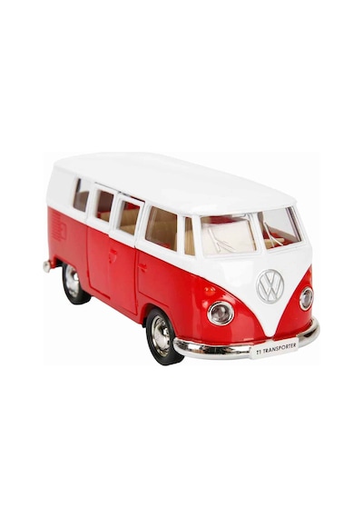 1:32 Rmz City Alman Klasikleri Serisi Die Cast Çek Bırak Model Araba - Kırmızı Volkswagen T1 Transpo