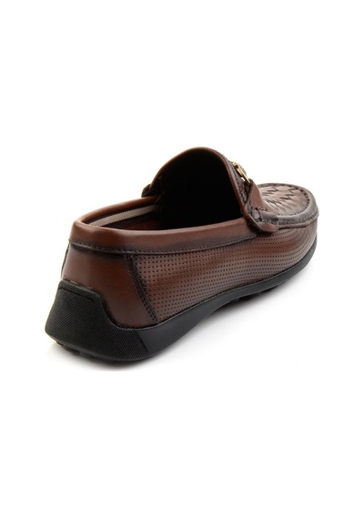 Bambi Kahve Leather Erkek Loafer Ayakkabı E01557255316 Kahve