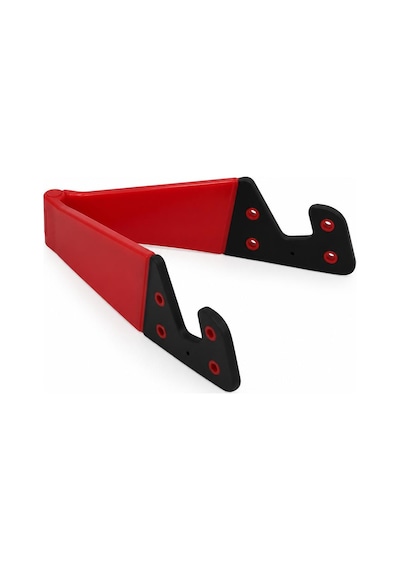 Telefon Tablet Standı V Model Kırmızı Ayarlanabilir Akrilik Stand