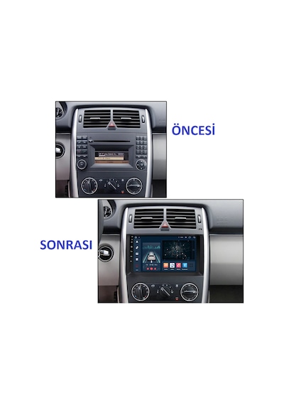 Exvol Mercedes Sprinter Crafter B200 Vito Android Multimedya Ips